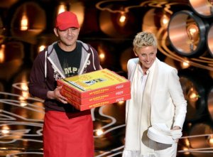 Pizza Delivery Guy and Ellen DeGeneres - Oscars 2014