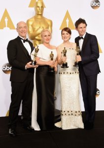 J.K. Simmons, Patricia Arquette, Julianne Moore and Eddie Redmayne - Oscars 2015